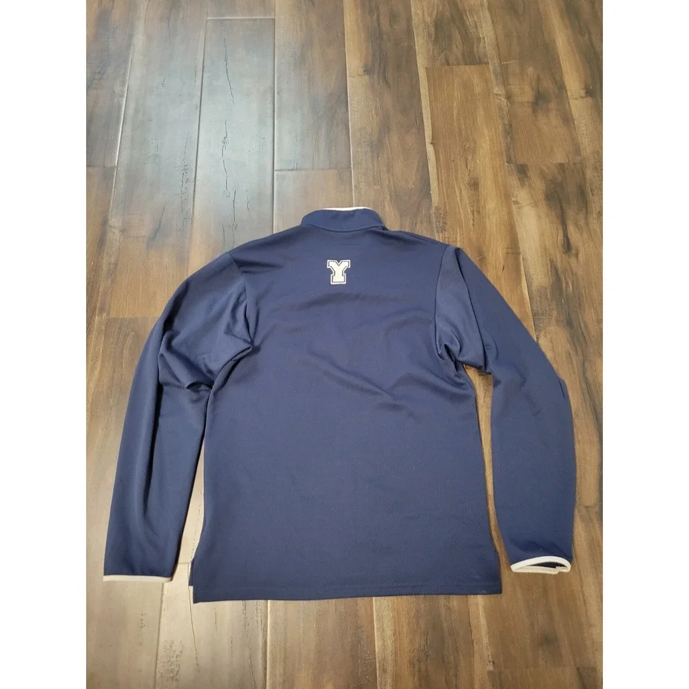 BYU Nike Running DriFit Quarter Zip Pullover Mens Sz S Long Sleeve Brigham Young